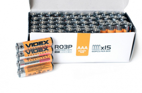 Элемент питания VIDEX R3/AAA 4pcs SHRINK (60/1440)