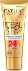 EVELINE ALL DAY IDEAL STAY Увлажняющий тональный крем №86-BEIGE, 30мл (*3*30)