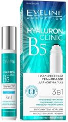 EVELINE HYALURON CLINIC B5 Гиалуроновый гель-филлер для контура глаз 3в1, 15мл (*10)