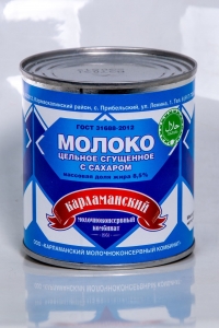 Молоко цельное сгущенное с сахаром 8,5% ГОСТ